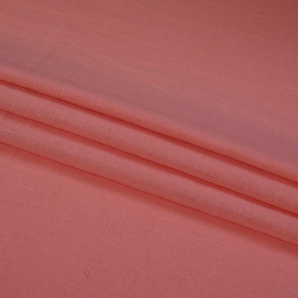 (Pre Cut 1.40 Mtr Piece) Rose Color Cotton Voile Fabric
