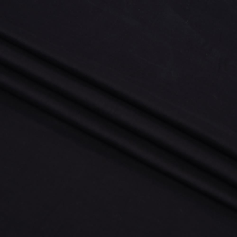 (Pre Cut 2.20 Mtr Piece) Black Color Cotton Voile Fabric