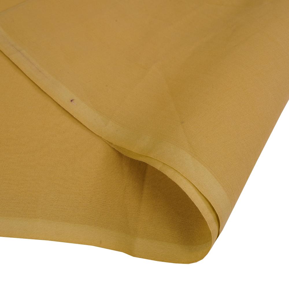 (Pre Cut 1.25 Mtr Piece) Moss Green Color High Twisted Cotton Voile Fabric