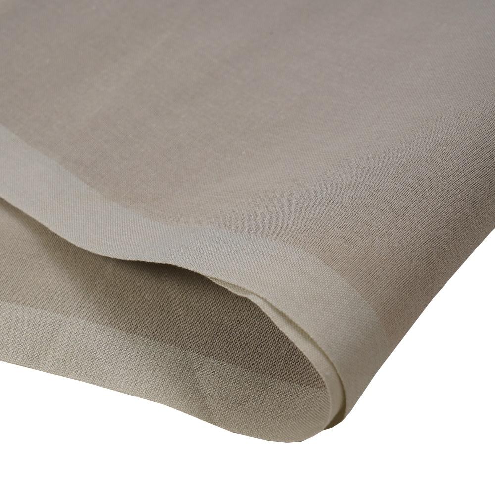 (Pre Cut 1.40 Mtr Piece) Grey Color High Twisted Cotton Voile Fabric
