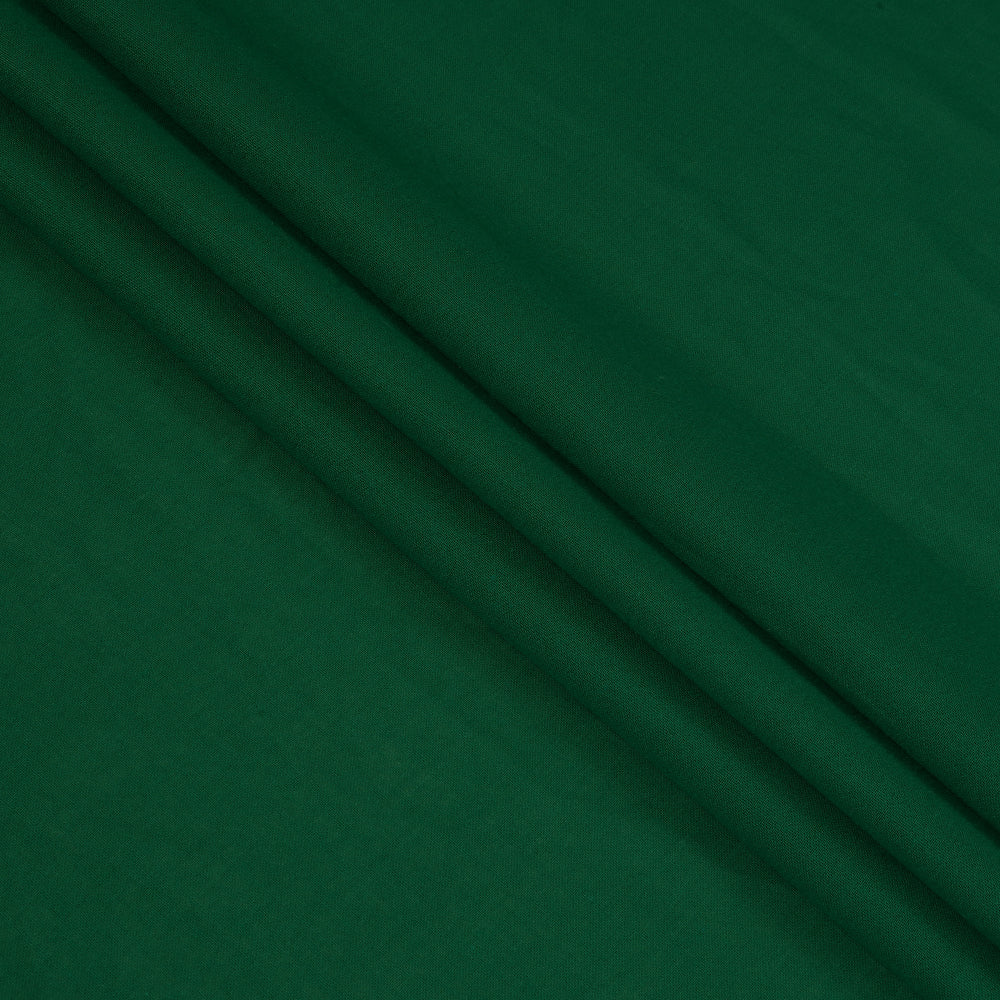 (Pre Cut 1.50 Mtr Piece) Emerald Color High Twisted Cotton Voile Fabric