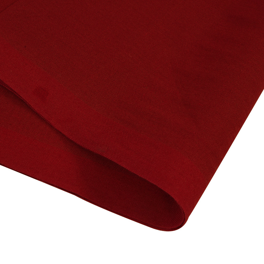 (Pre Cut 1.55 Mtr Piece) Maroon Color High Twisted Cotton Voile Fabric