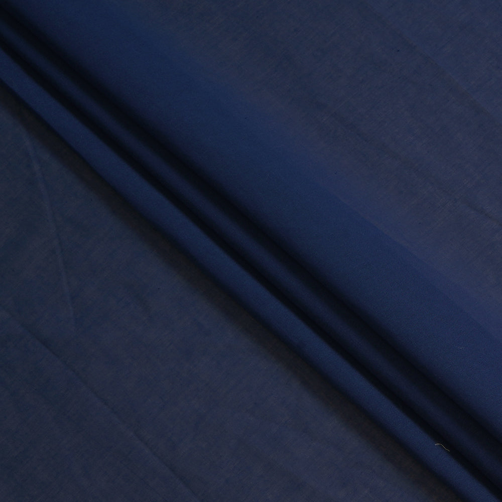 (Pre Cut 1.70 Mtr Piece) Blue Color High Twisted Cotton Voile Fabric
