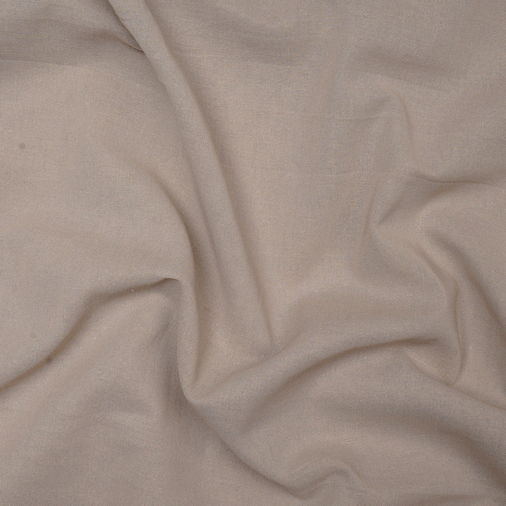 (Pre-Cut 2 Mtr) Bone Color High Twisted Cotton Voile Fabric