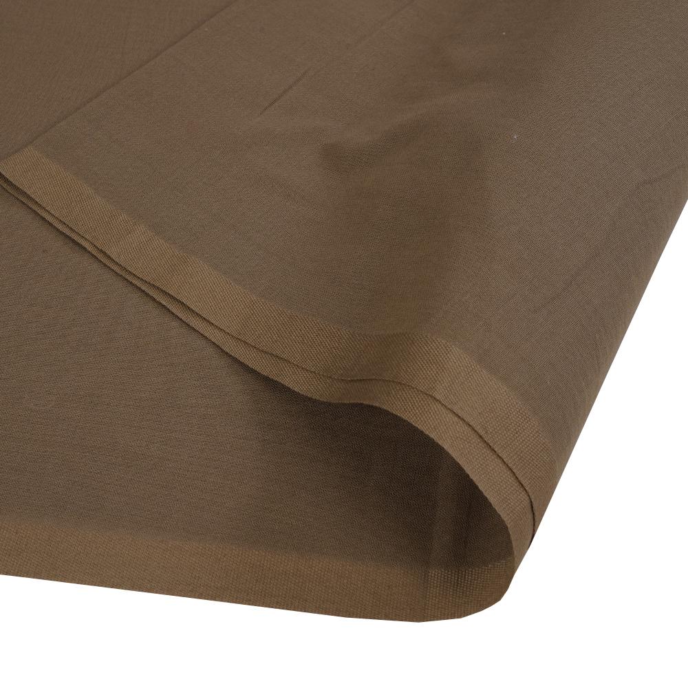 (Pre Cut 2.45 Mtr Piece) Olive Color High Twisted Cotton Voile Fabric