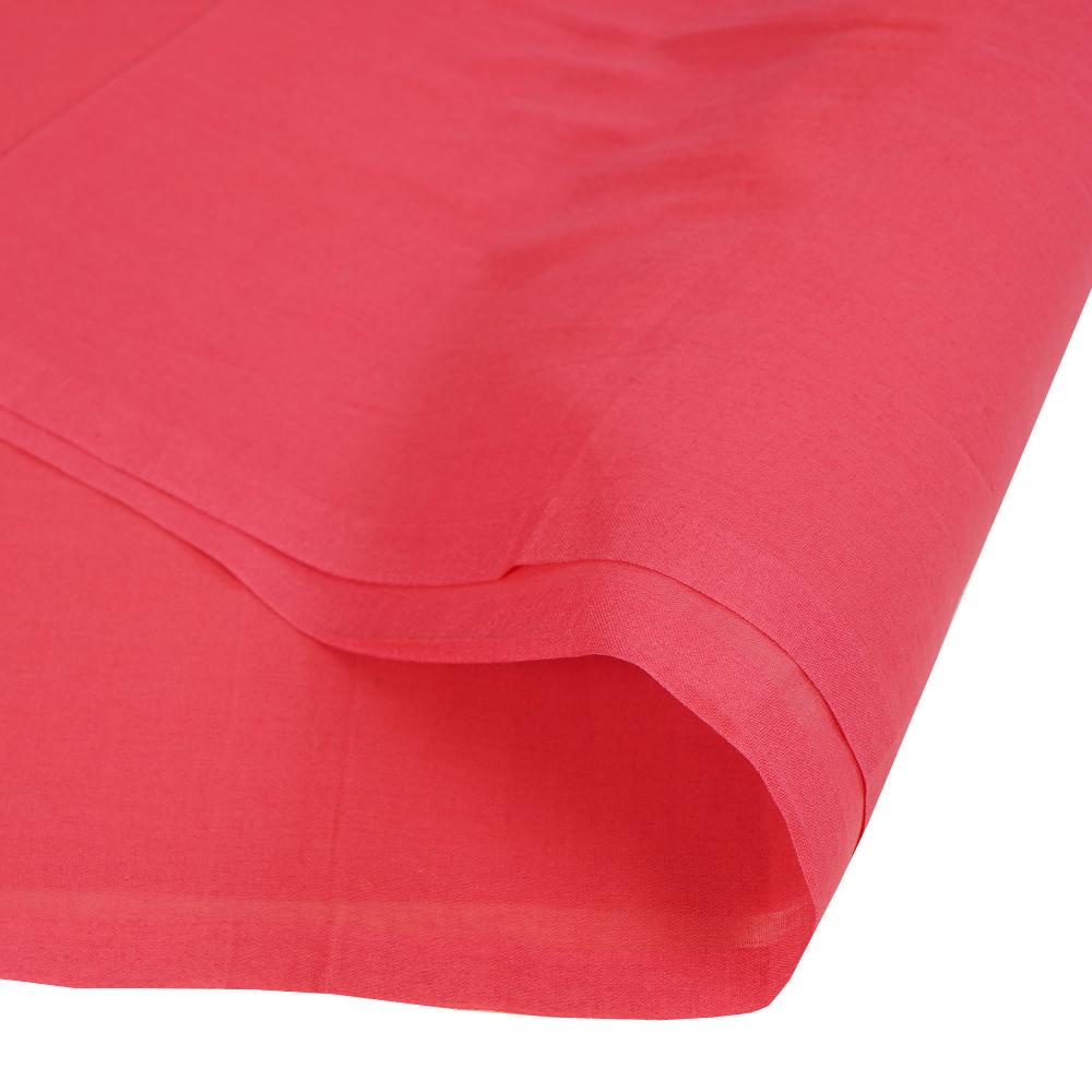 (Pre Cut 2.60 Mtr Piece) Fuchsia Color High Twisted Cotton Voile Fabric
