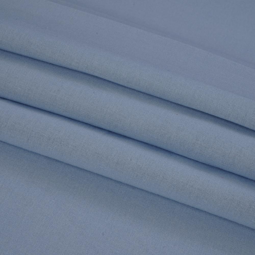 (Pre Cut 2.75 Mtr Piece) Baby Blue Color High Twisted Cotton Voile Fabric