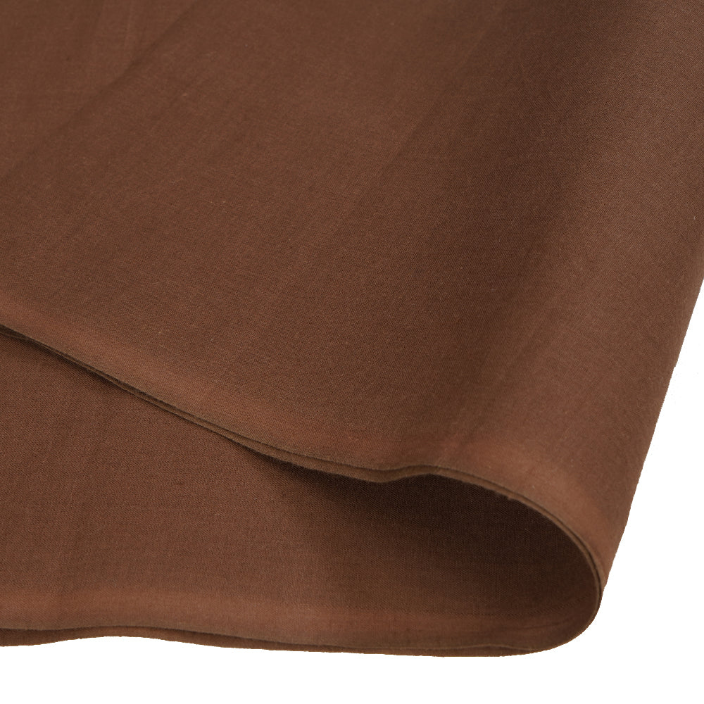 (Pre Cut 2.75 Mtr Piece) Iron Grey Color High Twisted Cotton Voile Fabric