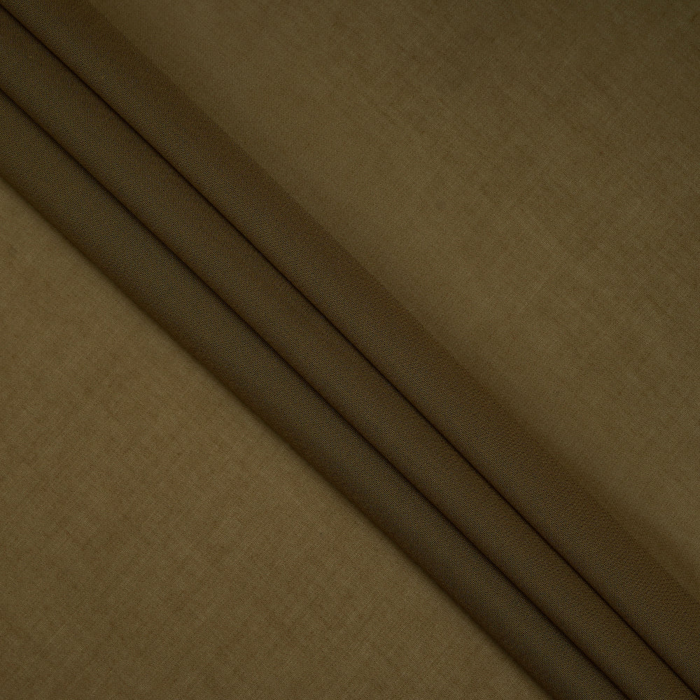 (Pre-Cut 4.25 Mtr ) Hazelnut Color High Twisted Cotton Voile Fabric