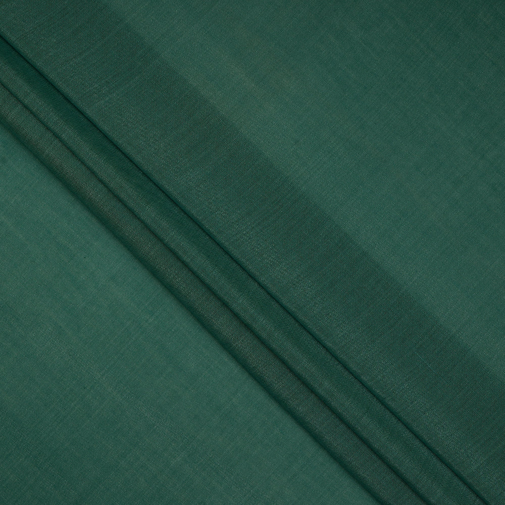 (Pre-Cut 1.80 Mtr ) Cyan Opaque Color Tussar Chanderi Fabric