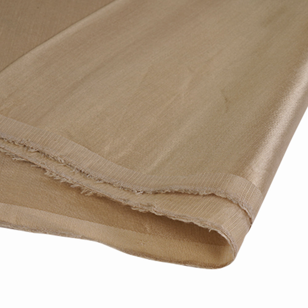 (Pre Cut 1.50 Mtr Piece) Pine Nut Color Modal Satin Fabric