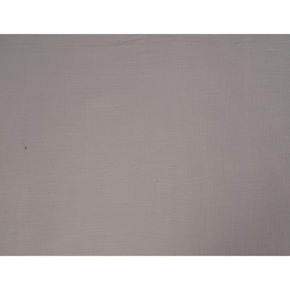 (Pre Cut 0.60 Mtr Piece) Grey Color Cotton Matka Fabric