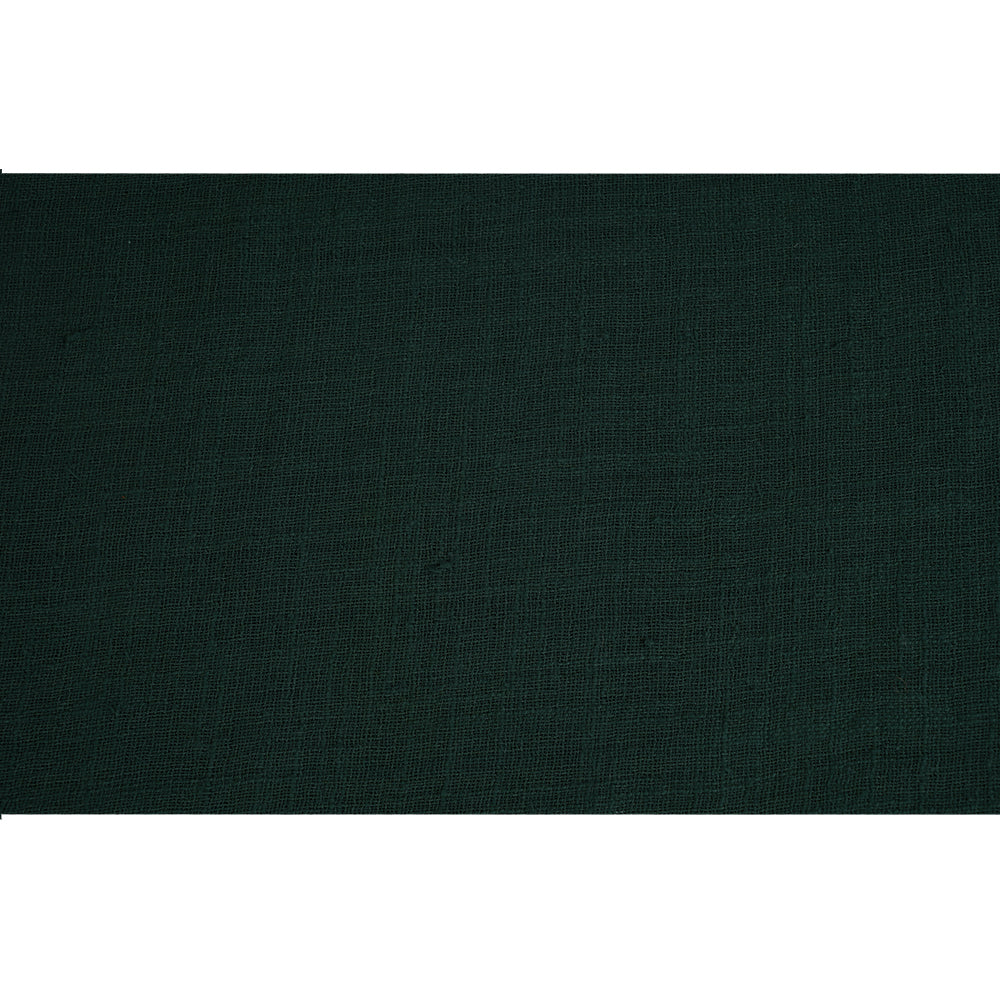 (Pre Cut 0.95 Mtr Piece) Emerald Color Cotton Matka Fabric