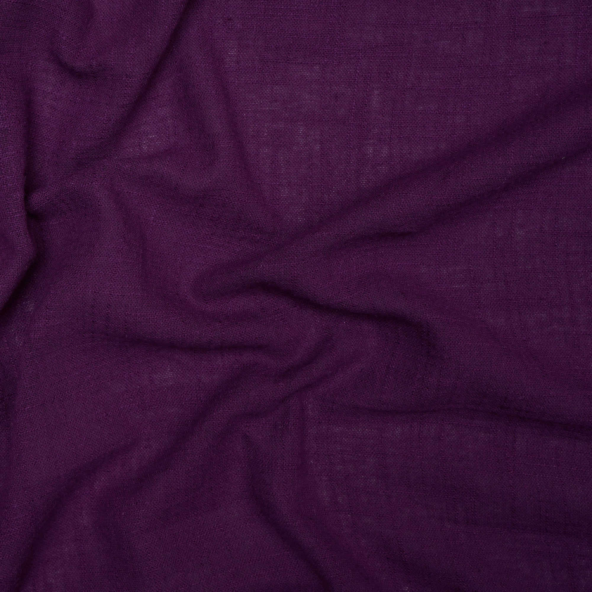 (Pre-Cut 1 Mtr) Purple Color Mill Dyed Cotton Viscose Slub Fabric
