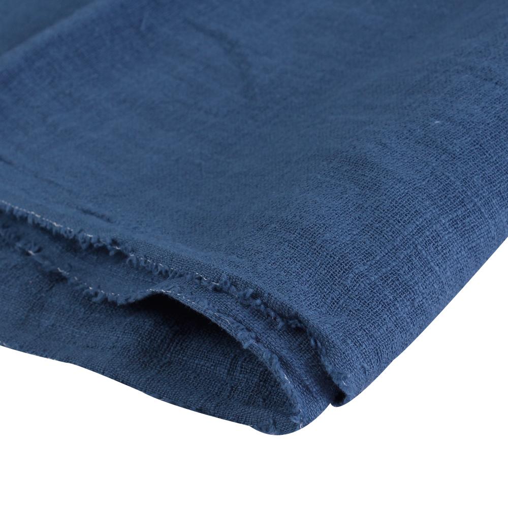 (Pre Cut 1.50 Mtr Piece) Teal Blue Color Cotton Matka Fabric