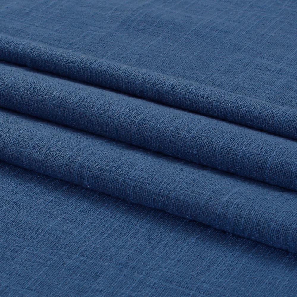 (Pre Cut 1.50 Mtr Piece) Teal Blue Color Cotton Matka Fabric
