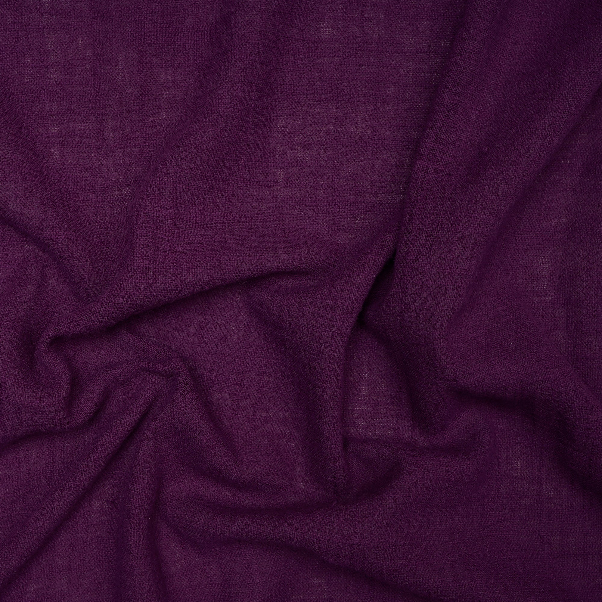 (Pre-Cut 1.50 Mtr) Purple Color Mill Dyed Cotton Viscose Slub Fabric