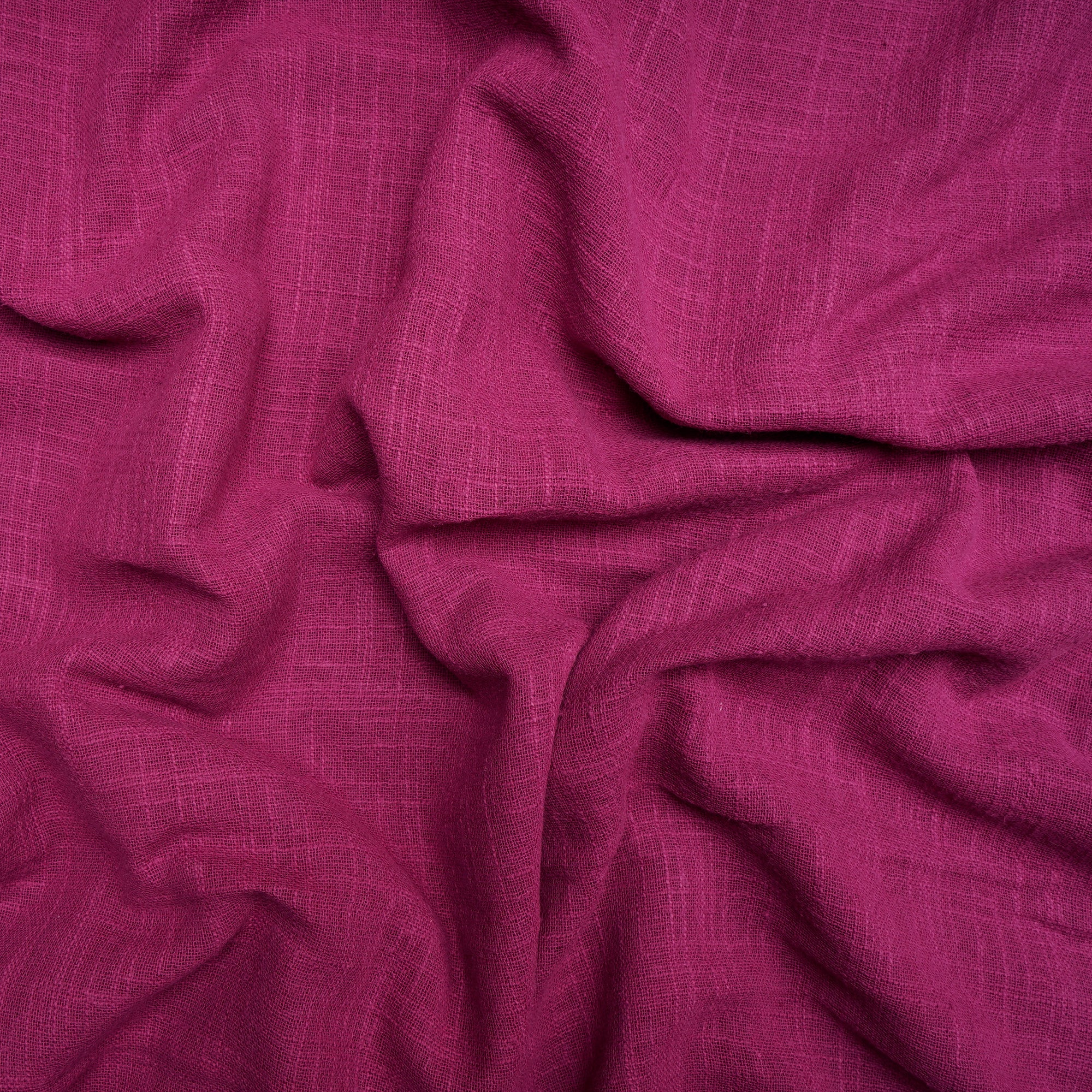 (Pre-Cut 4.10 Mtr ) Purple Mill Dyed Cotton Viscose Slub Fabric