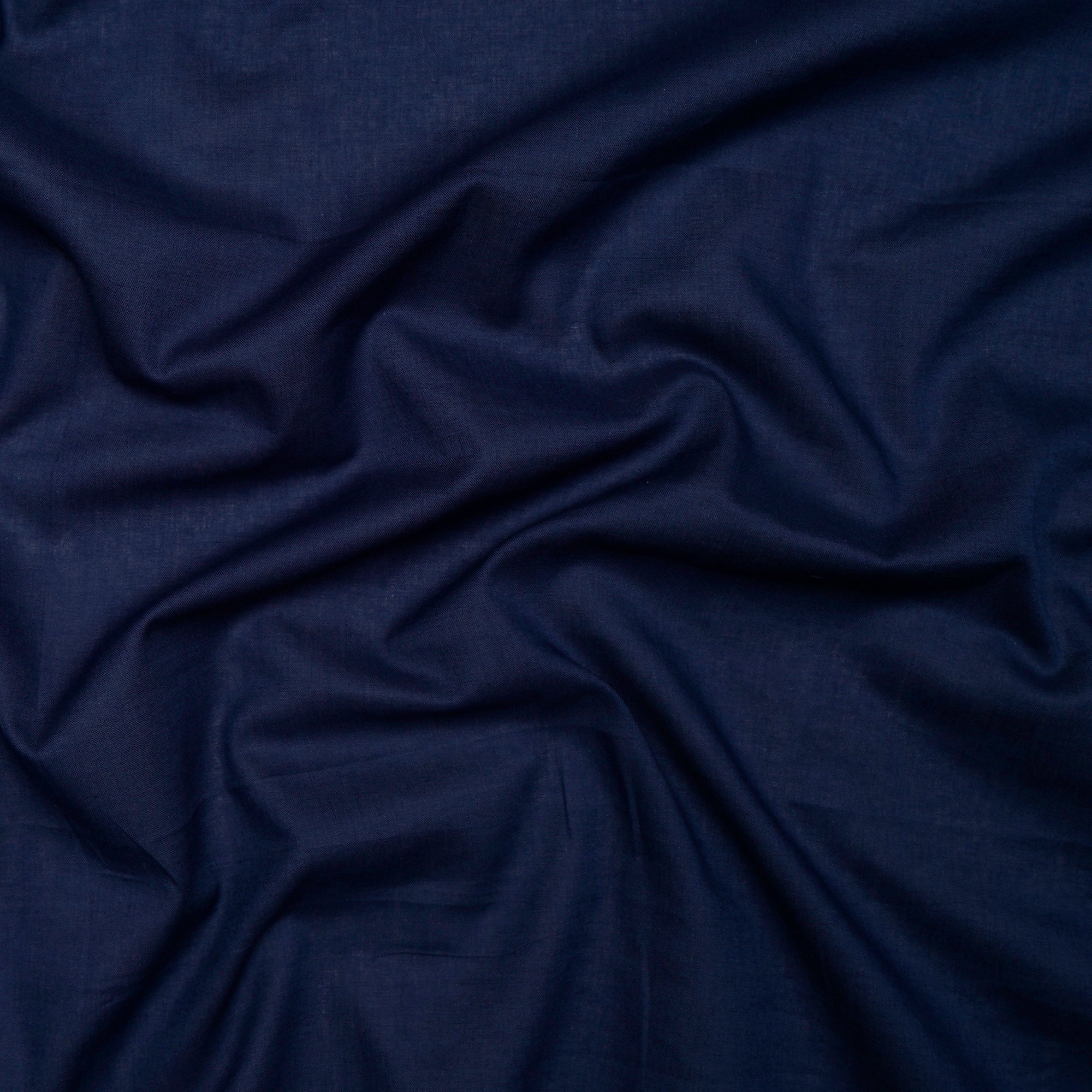 (Pre-Cut 0.65 Mtr) Navy Premium Cotton Mulmul Fabric
