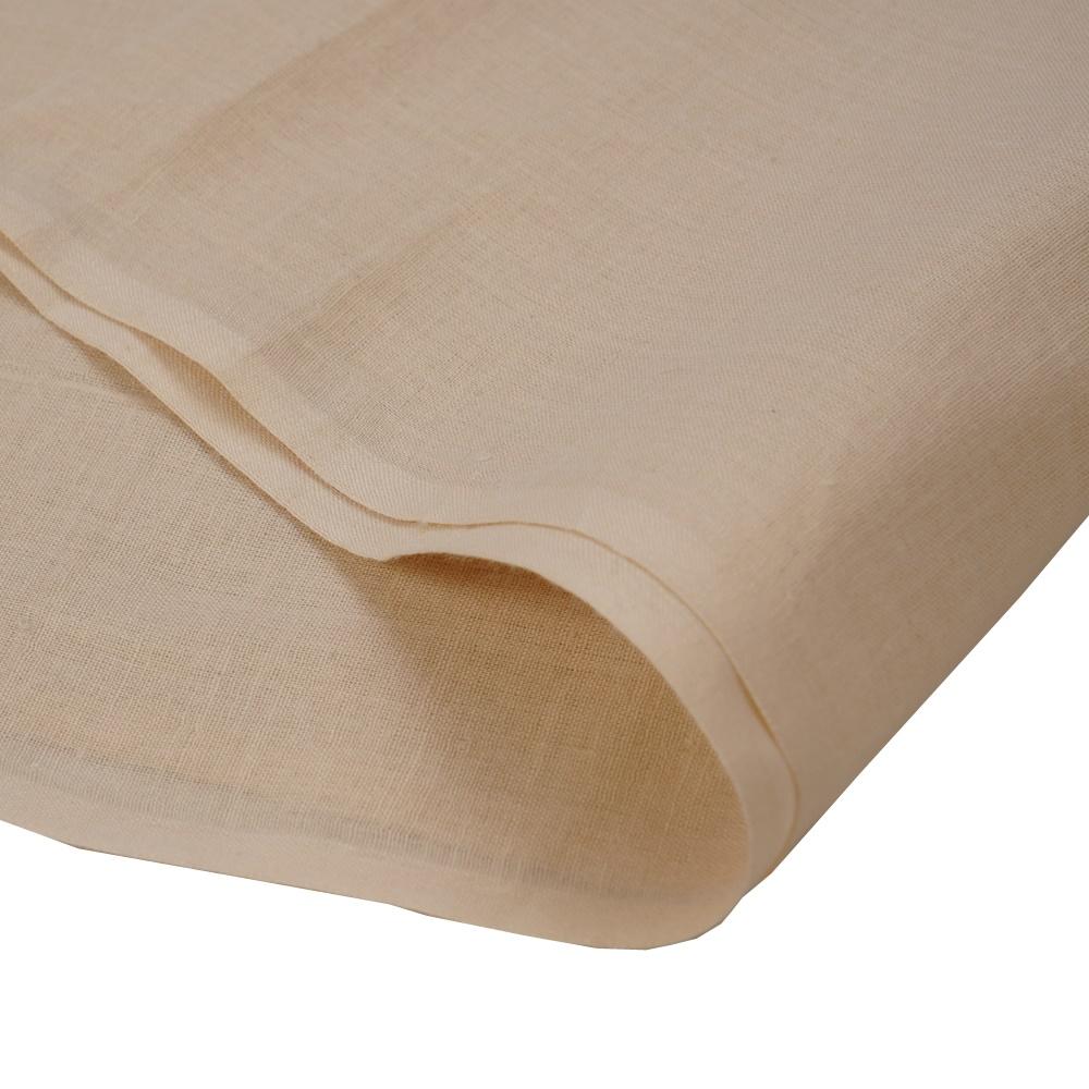 (Pre Cut 1.25 Mtr Piece) Ivory Color Cotton Mulmul Fabric