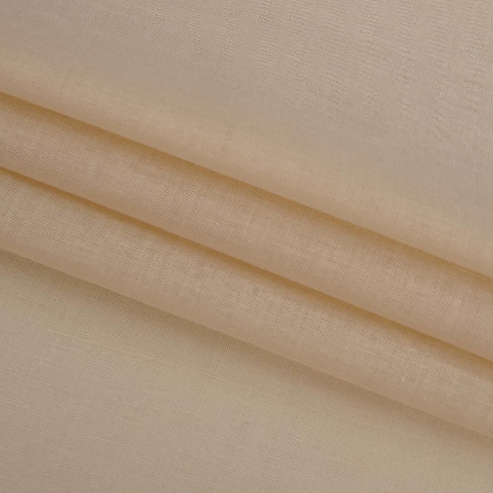 (Pre Cut 1.25 Mtr Piece) Ivory Color Cotton Mulmul Fabric