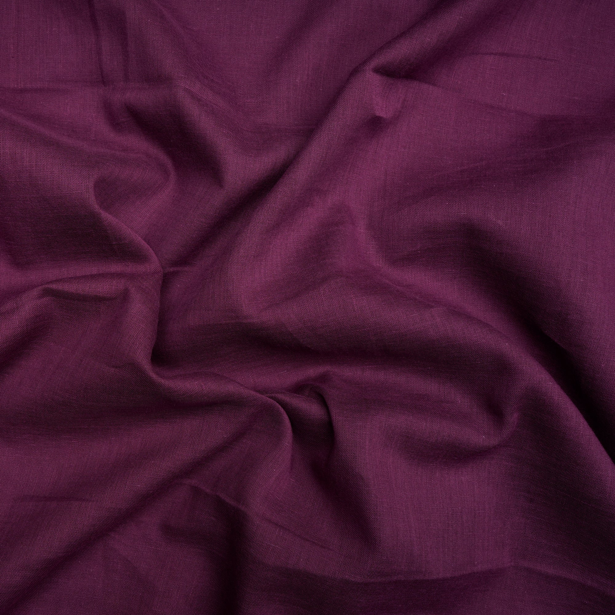(Pre Cut 2.00 Mtr )Purple Pure Cotton Voile Fabric