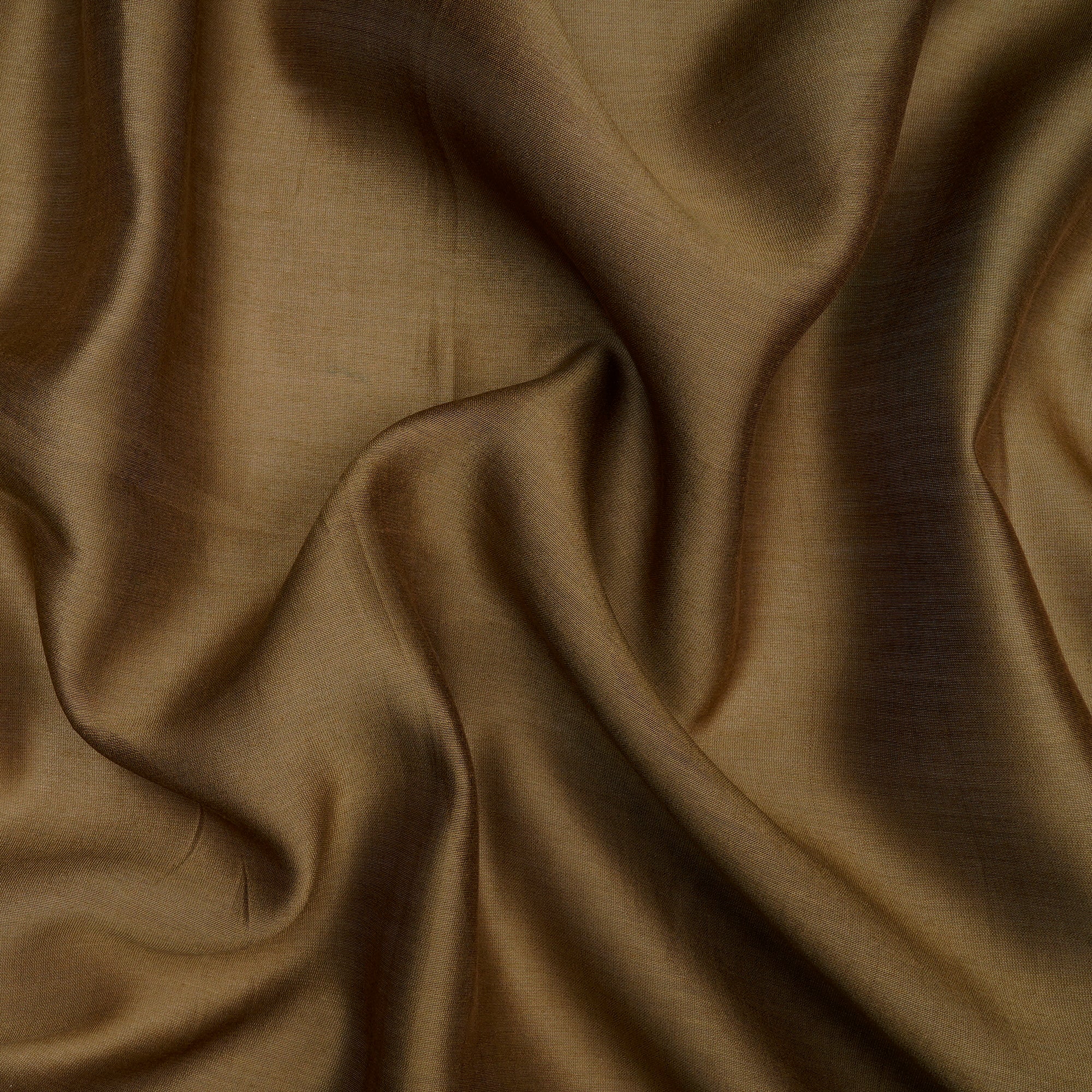 (Pre Cut 1 Mtr Piece) Olive Color Rapier Chanderi Fabric