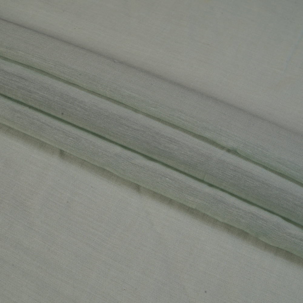 (Pre Cut 1.05 Mtr Piece) Tea Green Color Rapier Chanderi Fabric