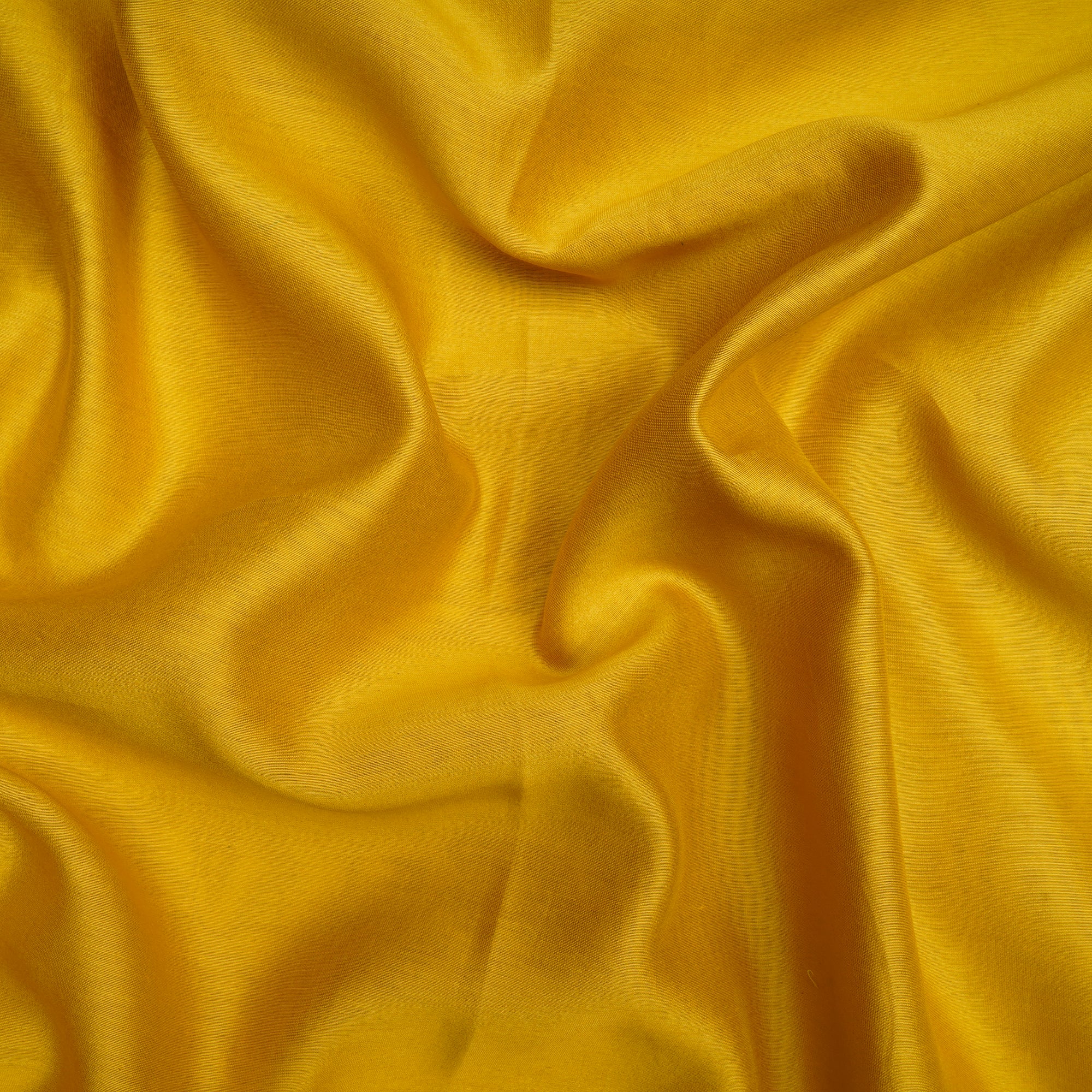 (Pre Cut 1.60 Mtr Piece) Yellow Color Rapier Chanderi Fabric
