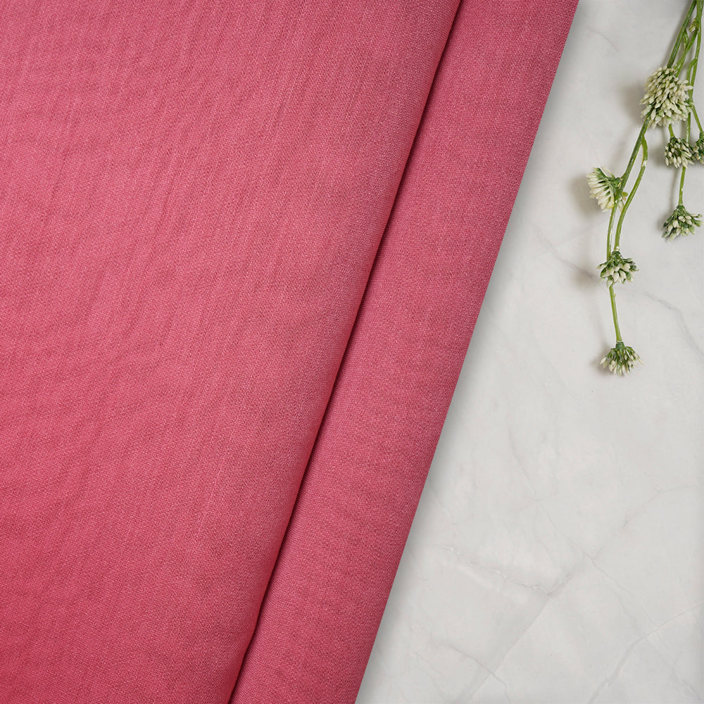 (Pre-Cut 3.20 Mtr) Pink Color Rapier Chanderi Fabric