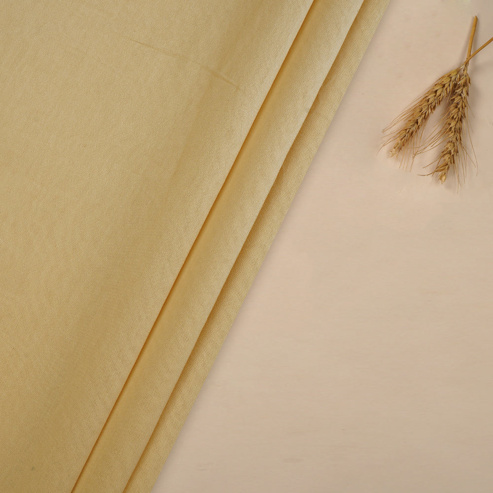 (Pre Cut 3.40 Mtr Piece) Beige Color Rapier Chanderi Fabric