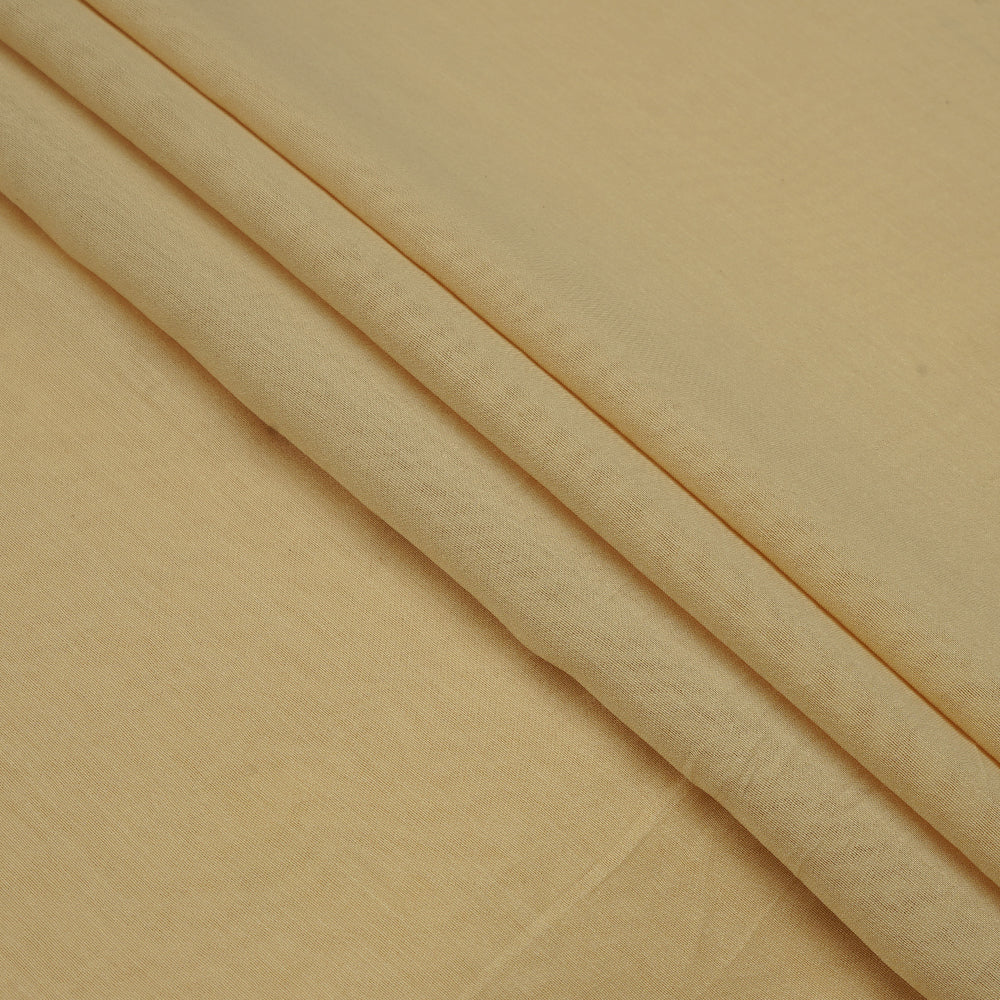(Pre Cut 3.40 Mtr Piece) Beige Color Rapier Chanderi Fabric