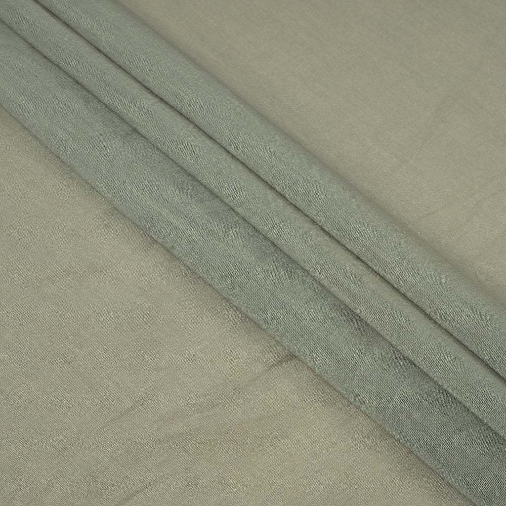 (Pre Cut 3.90 Mtr Piece) Grey Color Rapier Chanderi Fabric