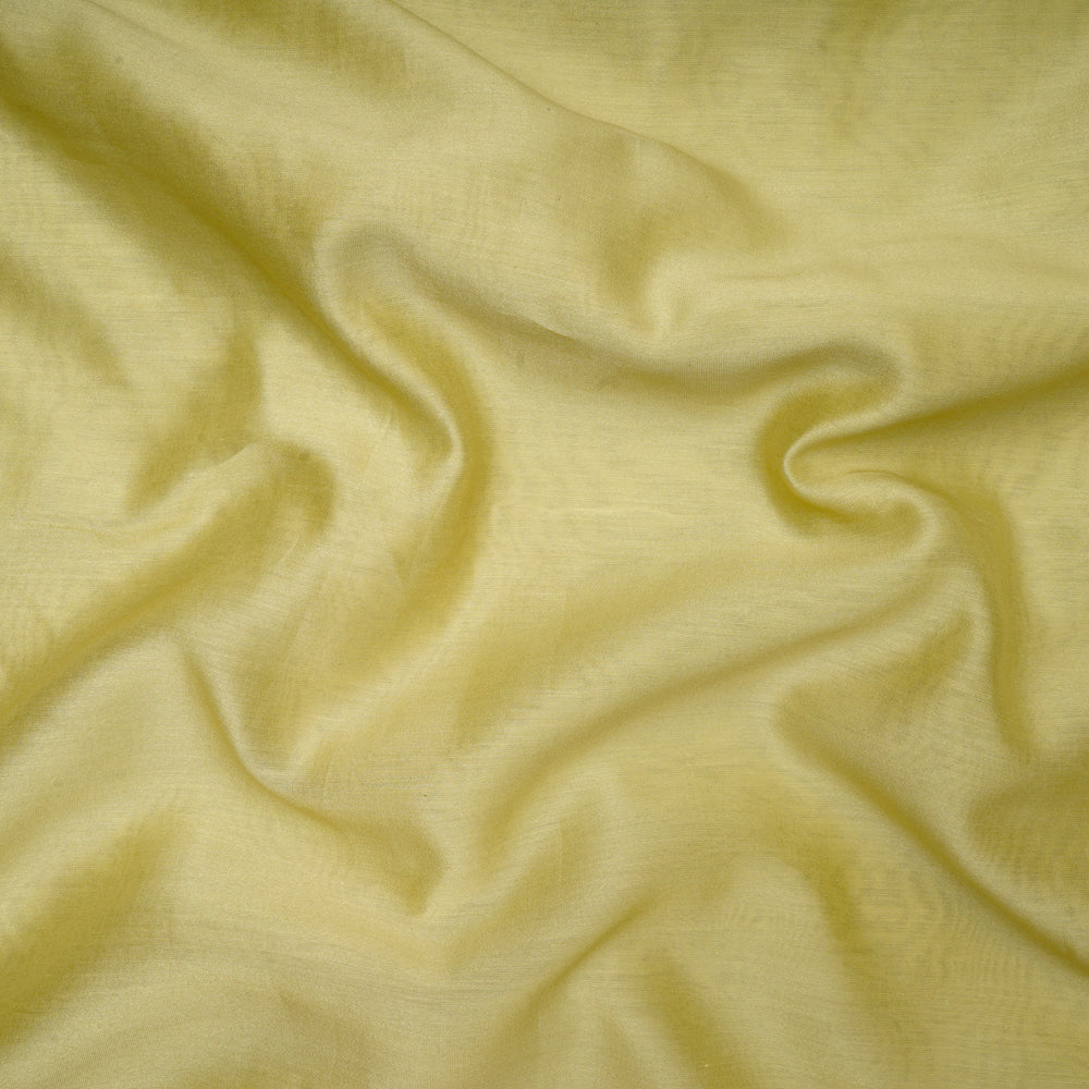 (Pre-Cut 4.20 Mtr) Green Color Rapier Chanderi Fabric