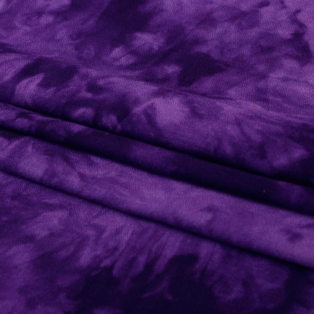 (Pre Cut 1.50 Mtr Piece) Purple Color Handcrafted Batik Printed Cotton Fabric