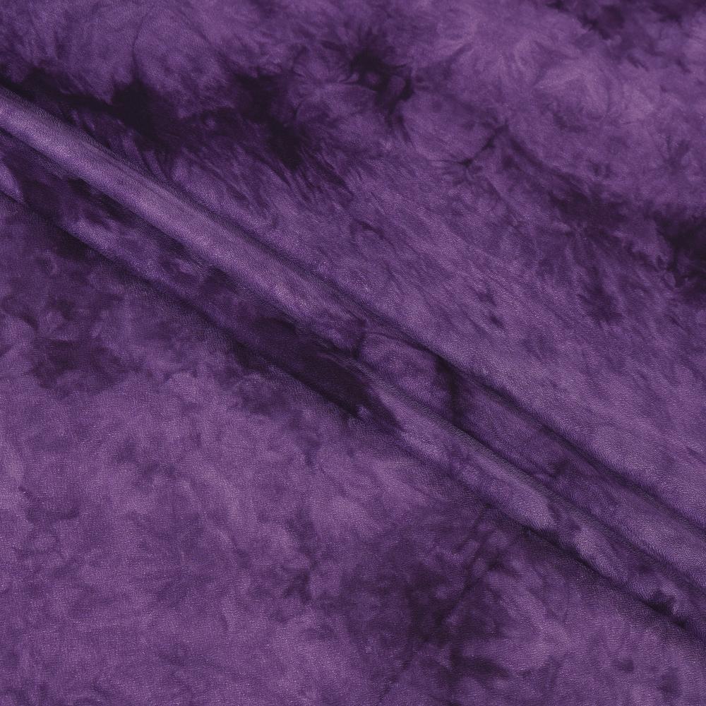 (Pre Cut 2 Mtr Piece) Purple Color Handcrafted Batik Printed Cotton Fabric