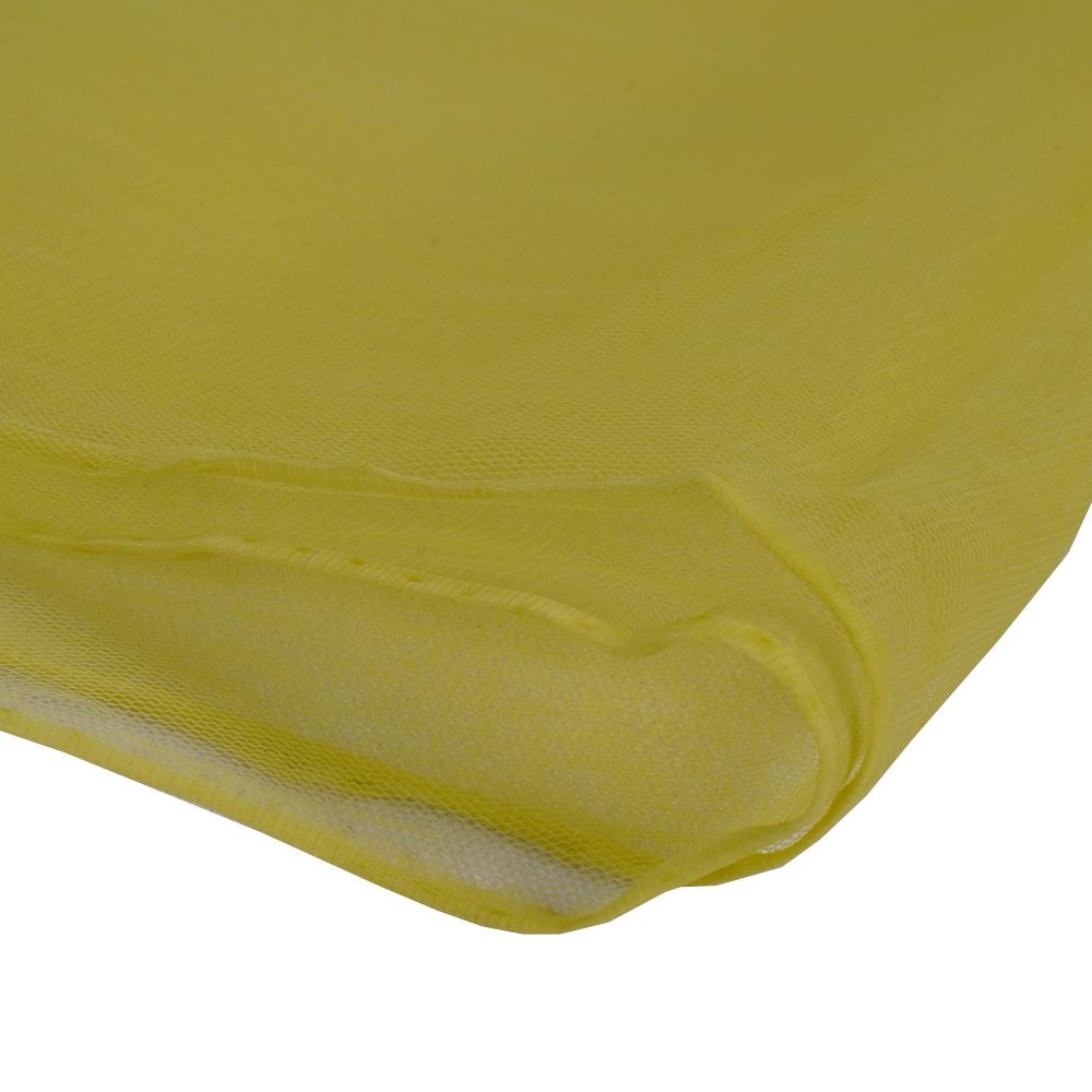 (Pre Cut 1.80 Mtr Piece) Lime Color Butterfly Net Fabric
