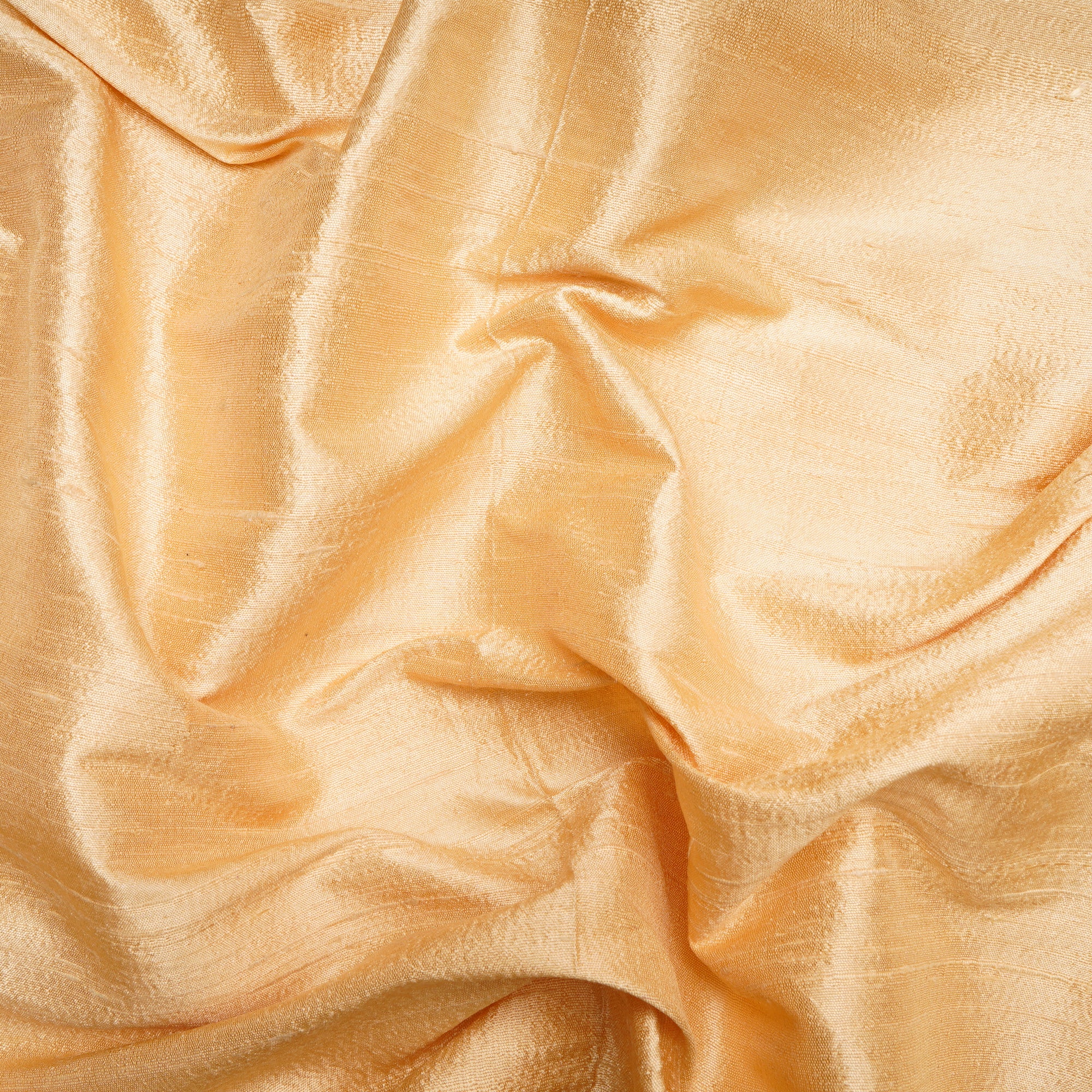 (Pre-Cut 2.30 Mtr) Gold Blended Dupion Silk Fabric
