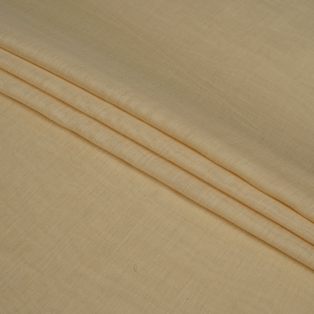 (Pre Cut 2.35 Mtr Piece) Cream Color Yarn Dyed Pure Chanderi Fabric