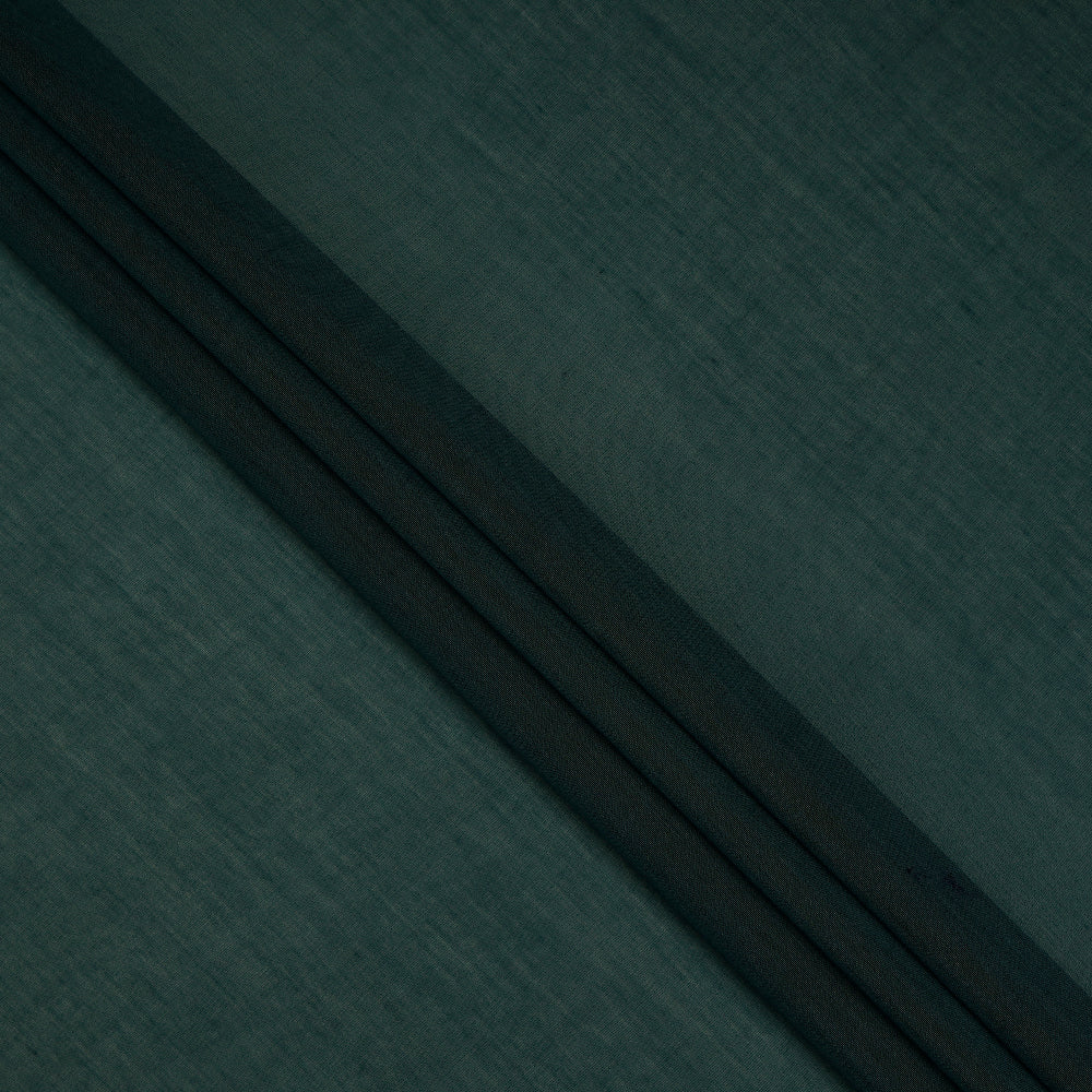 (Pre-Cut 2.45 Mtr ) Blue Color Yarn Dyed Pure Chanderi Fabric