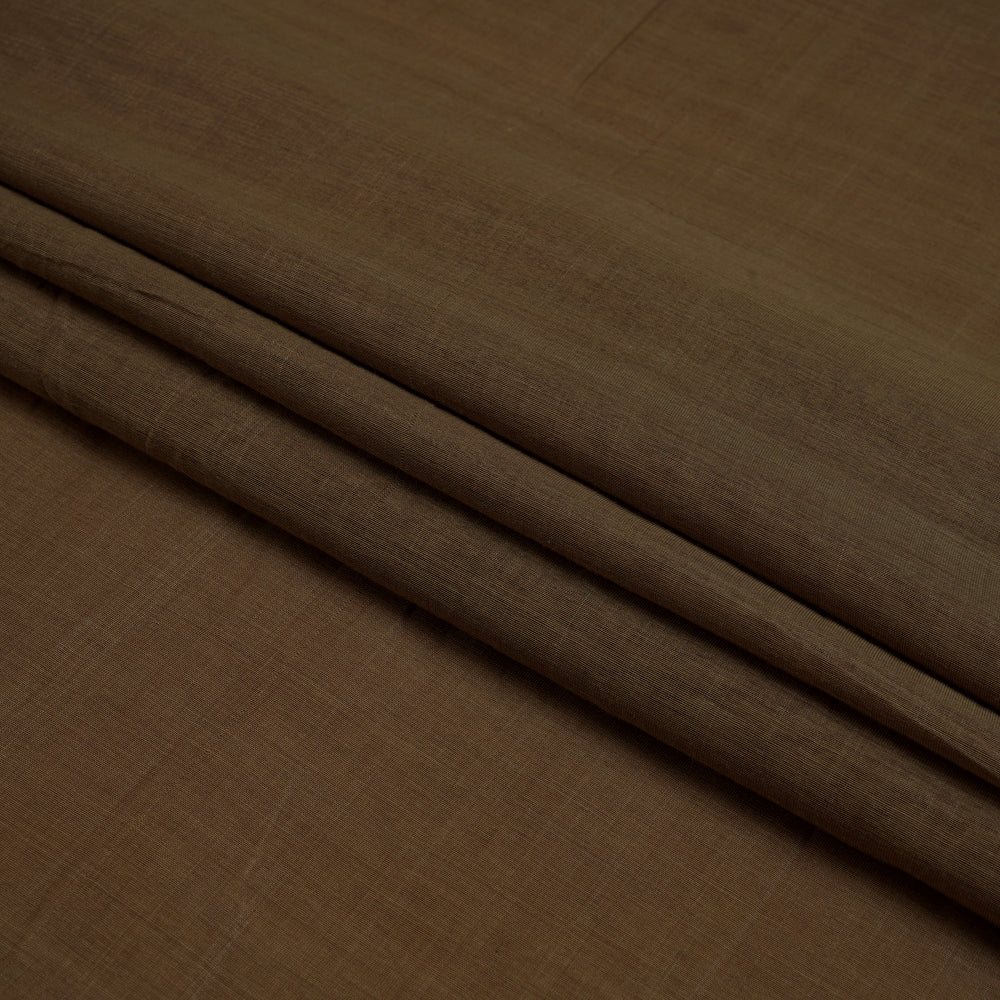 (Pre Cut 3 Mtr Piece) Light Brown Color Pure Chanderi Fabric