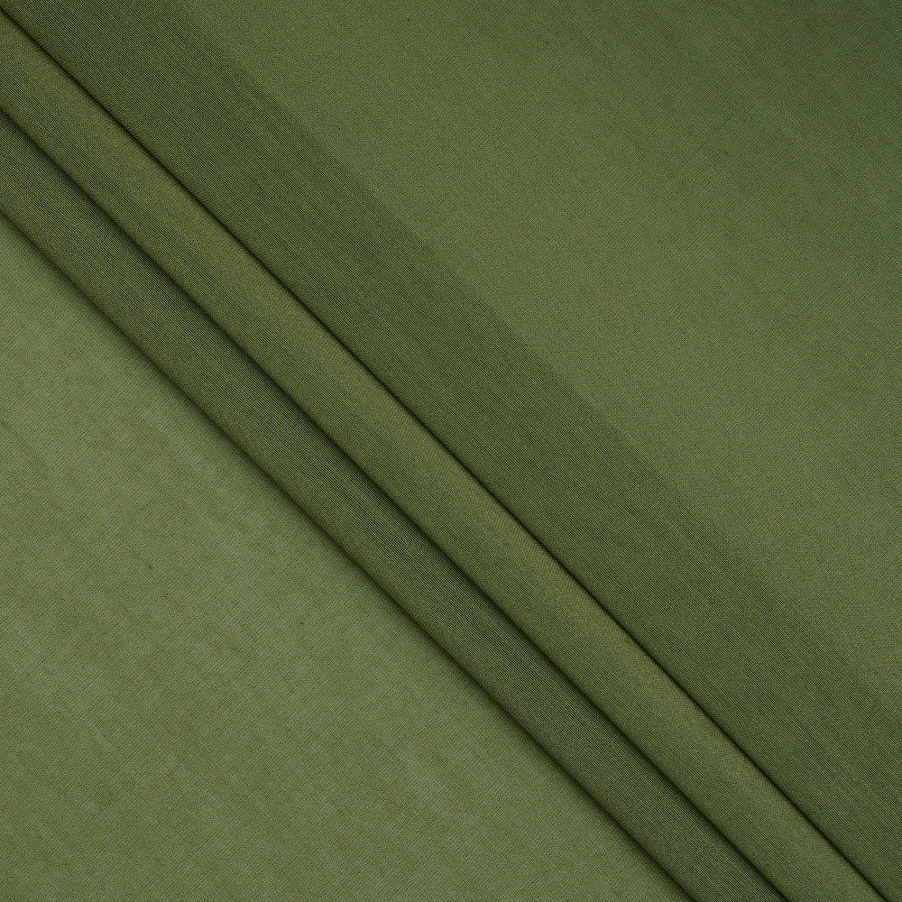 (Pre-Cut 4.10 Mtr ) Mint Green Color Yarn Dyed Pure Chanderi Fabric