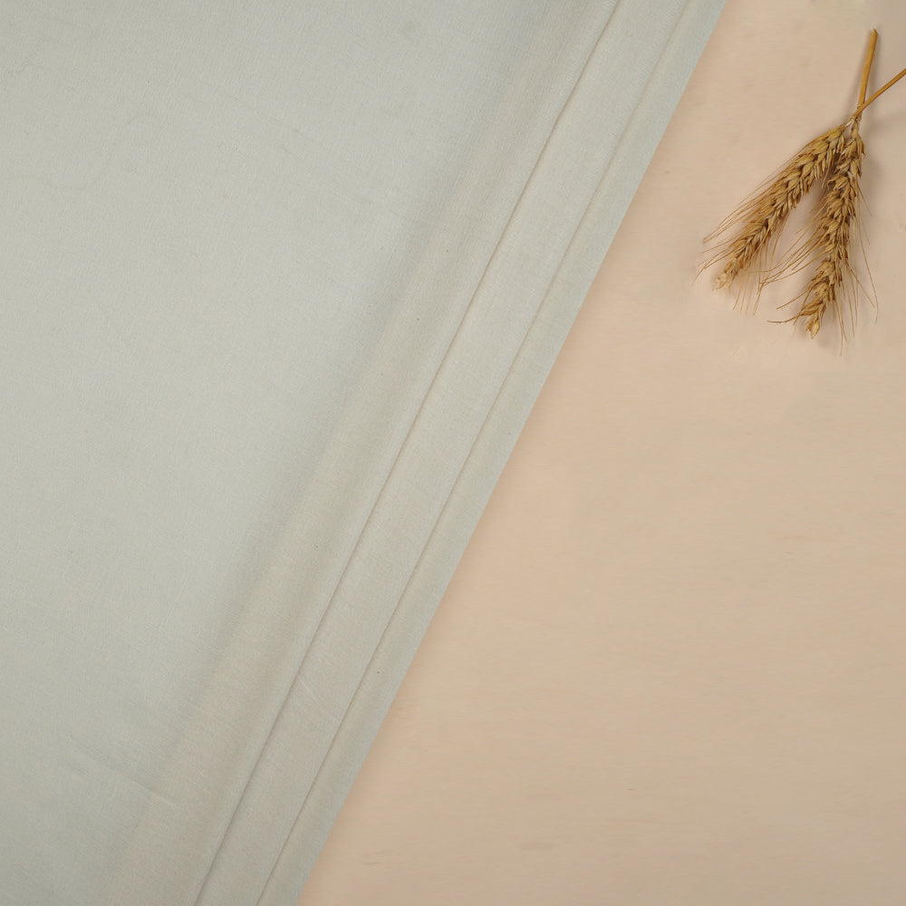 (Pre-Cut 0.80 Mtr ) Cream Color Plain Modal Fabric