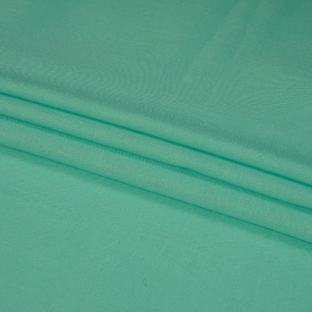 (Pre Cut 1.70 Mtr Piece) Mint Green Color Plain Modal Fabric