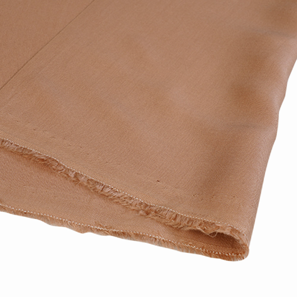 (Pre Cut 1.85 Mtr Piece) Peach Color Plain Modal Fabric
