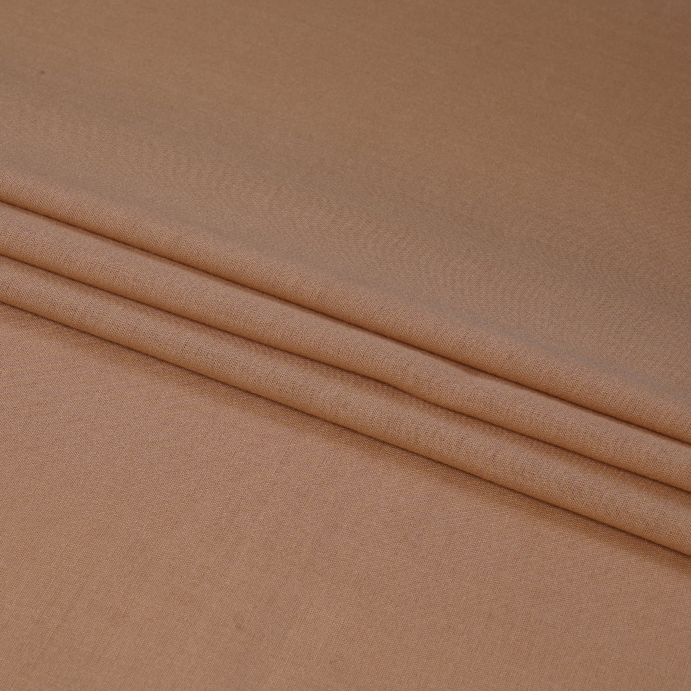 (Pre Cut 1.85 Mtr Piece) Peach Color Plain Modal Fabric