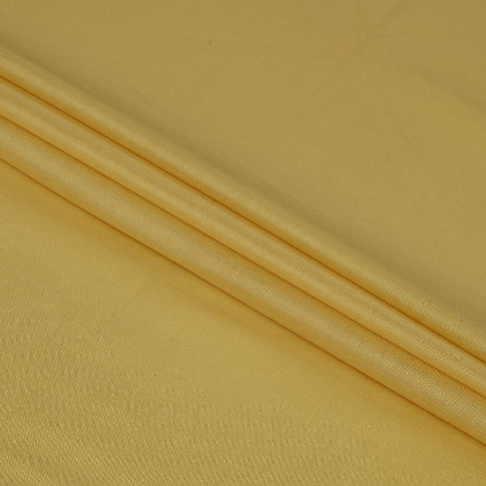 (Pre Cut 1.95 Mtr Piece) Cream Color Plain Modal Fabric