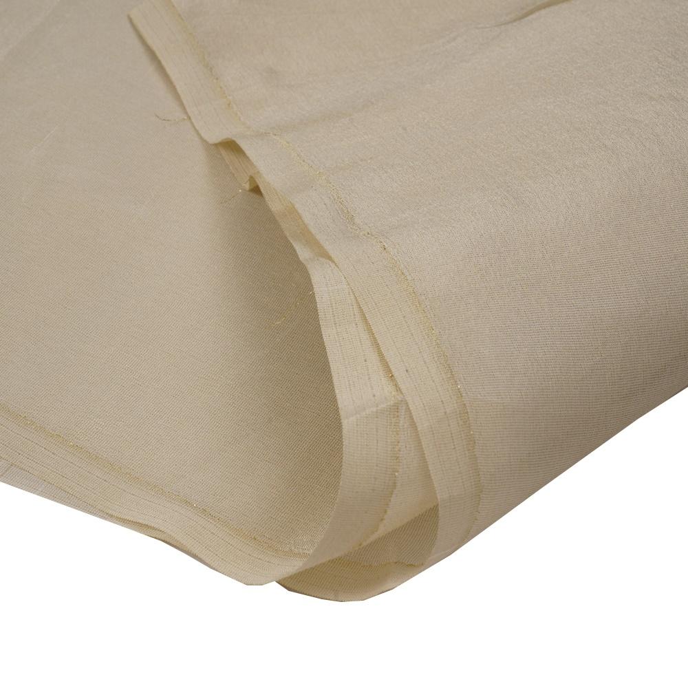 (Pre Cut 2 Mtr Piece) Golden Color Bemberg Crepe Fabric
