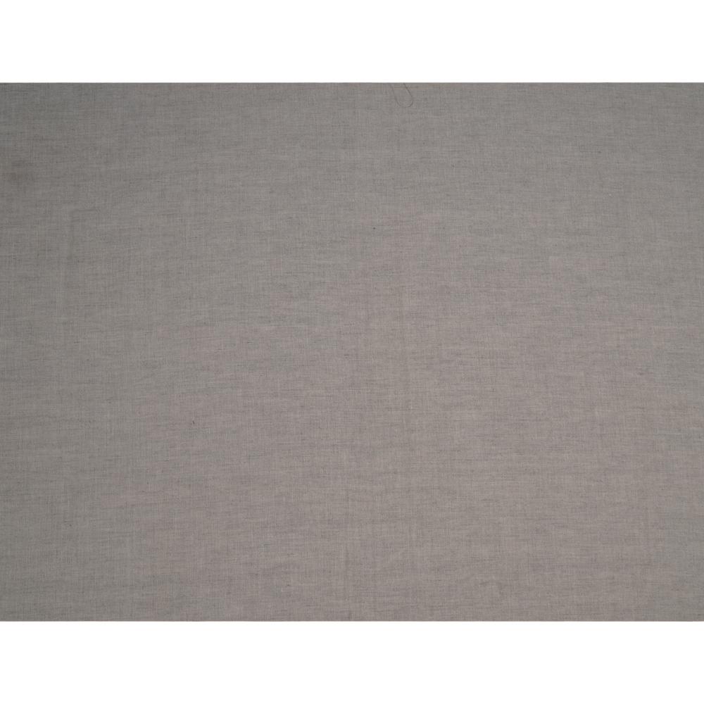 (Pre Cut 0.70 Mtr Piece) Grey Color Cotton Linen Fabric