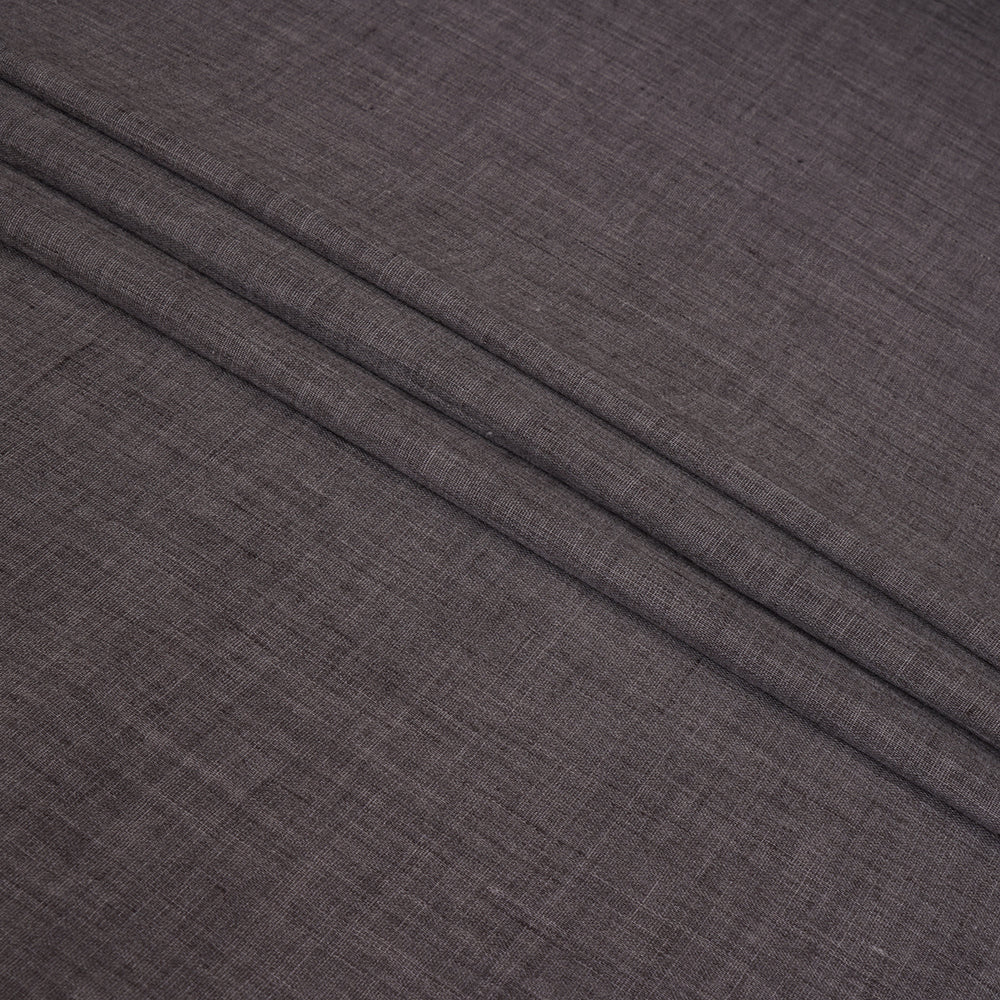 (Pre Cut 1.50 Mtr Piece) Grey Color Cheese Cotton Fabric